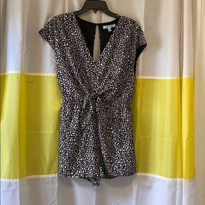 Black and white romper
